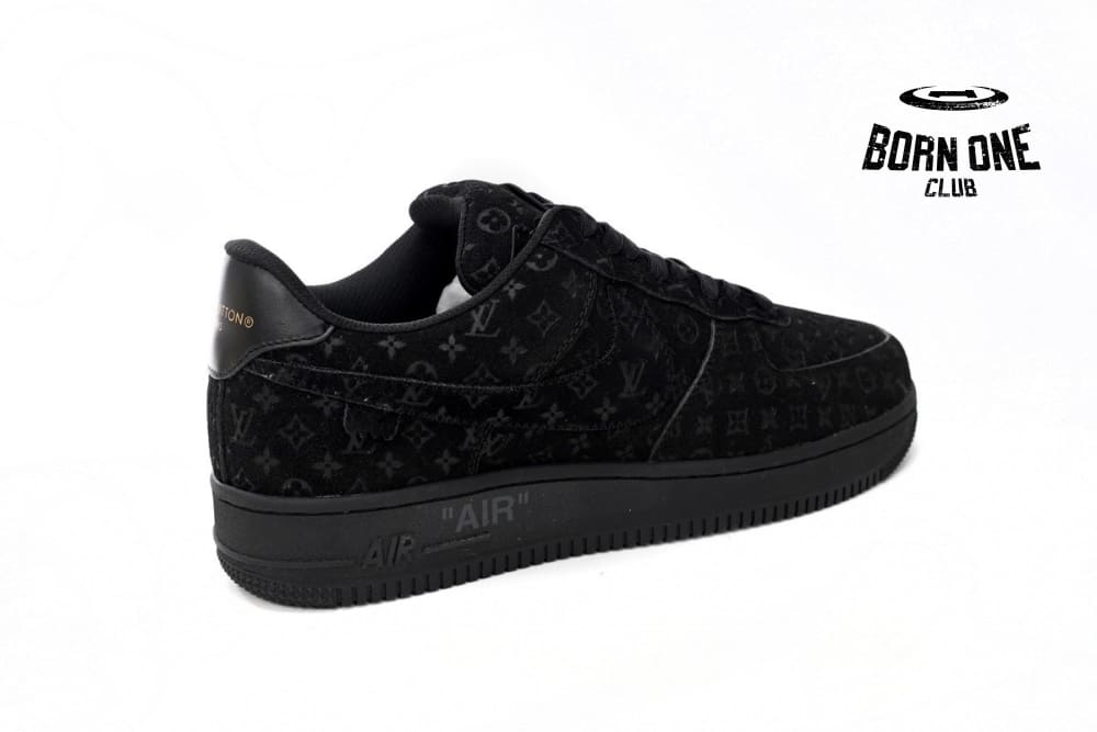 Louis Vuitton x Nike Air Force 1 Low All Black 1A9VD7