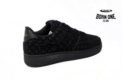 Louis Vuitton x Nike Air Force 1 Low All Black 1A9VD7