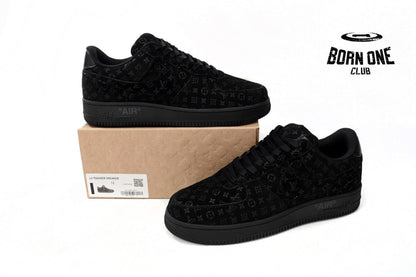 Louis Vuitton x Nike Air Force 1 Low All Black 1A9VD7