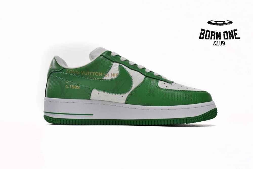 Louis Vuitton x Nike Air Force 1 Low By Virgil Abloh White Green