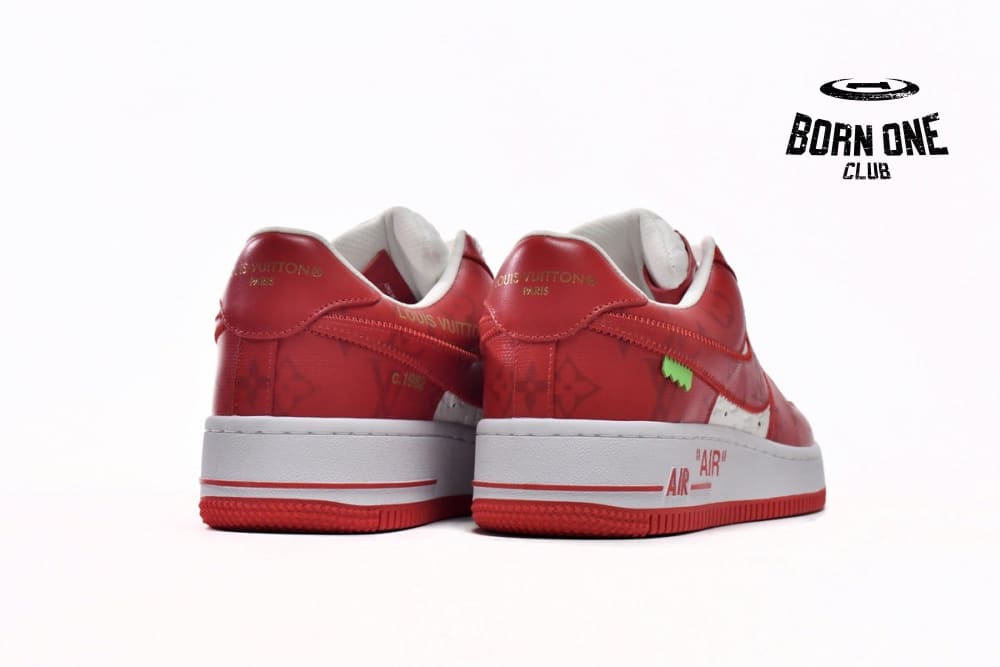 Louis Vuitton x Nike Air Force 1 Low By Virgil Abloh White Red