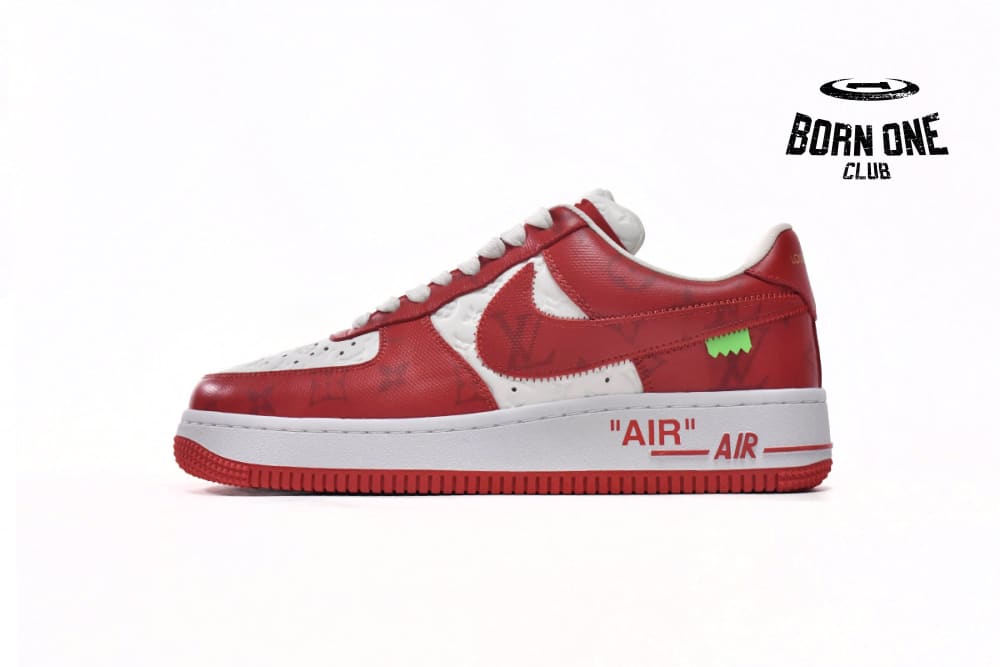 Louis Vuitton x Nike Air Force 1 Low By Virgil Abloh White Red