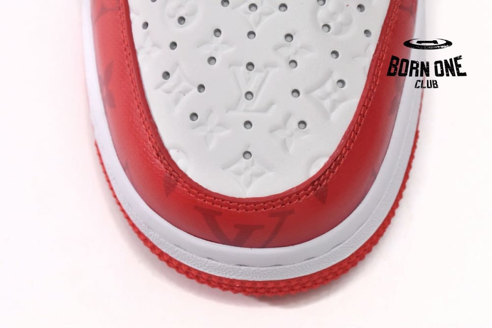 Louis Vuitton x Nike Air Force 1 Low By Virgil Abloh White Red