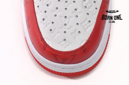 Louis Vuitton x Nike Air Force 1 Low By Virgil Abloh White Red