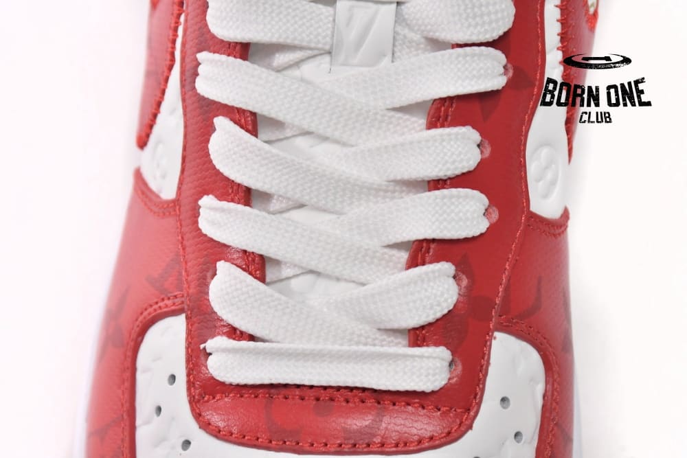 Louis Vuitton x Nike Air Force 1 Low By Virgil Abloh White Red