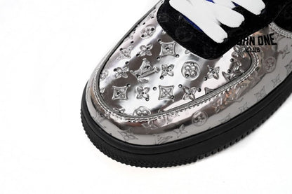 Louis Vuitton x Nike Air Force 1 Low Silver Yellow 1A9VCH