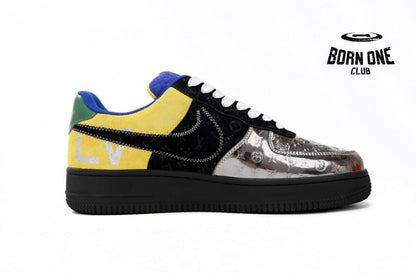 Louis Vuitton x Nike Air Force 1 Low Silver Yellow 1A9VCH