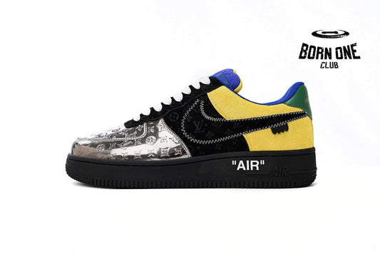 Louis Vuitton x Nike Air Force 1 Low Silver Yellow 1A9VCH