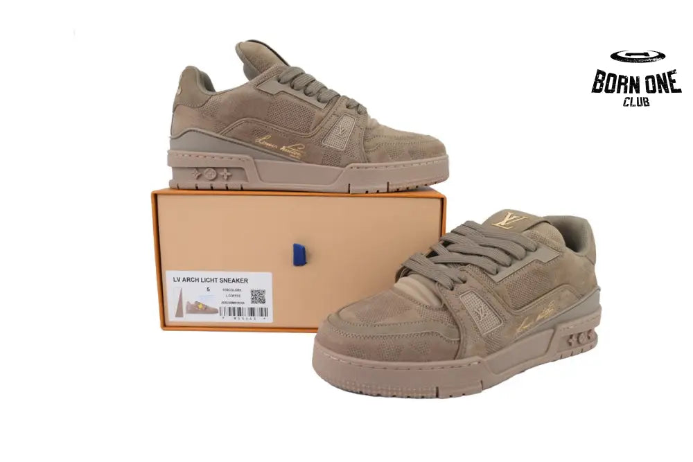 Louis Vuitton Trainer Brown Small Embossing