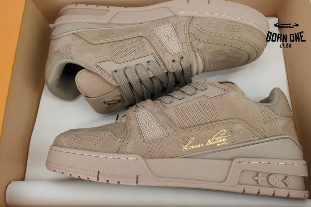 Louis Vuitton Trainer Brown Small Embossing