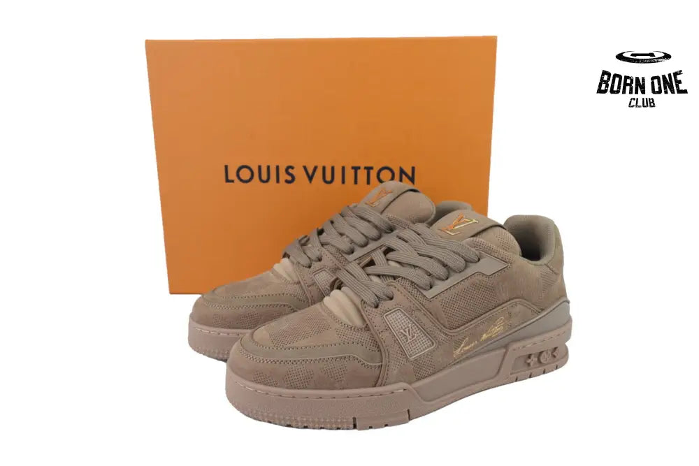 Louis Vuitton Trainer Brown Small Embossing