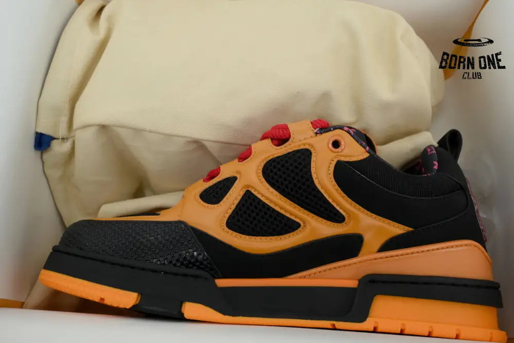 Louis Vuitton LV Skate Sneaker Black And Yellow