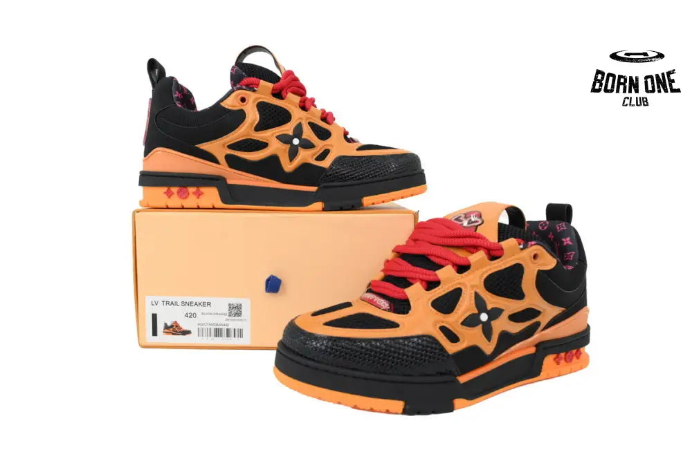 Louis Vuitton LV Skate Sneaker Black And Yellow