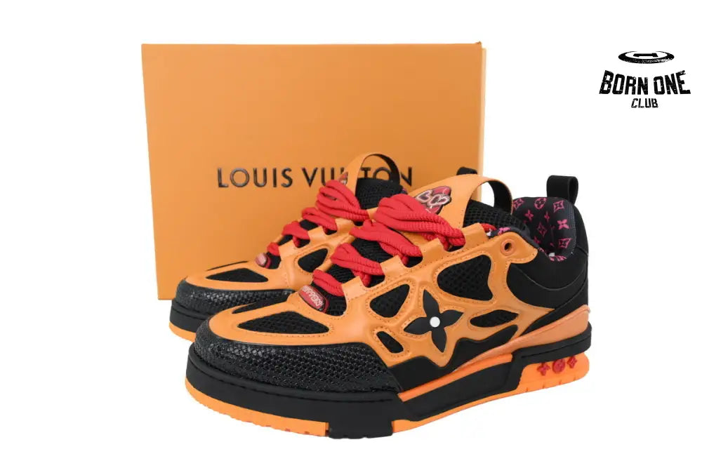 Louis Vuitton LV Skate Sneaker Black And Yellow