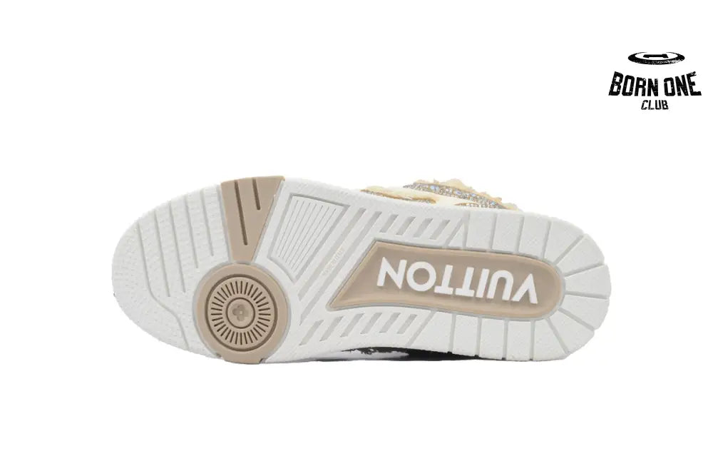 Louis Vuitton LV Skate Sneaker Horse Hair Apricot Diamond