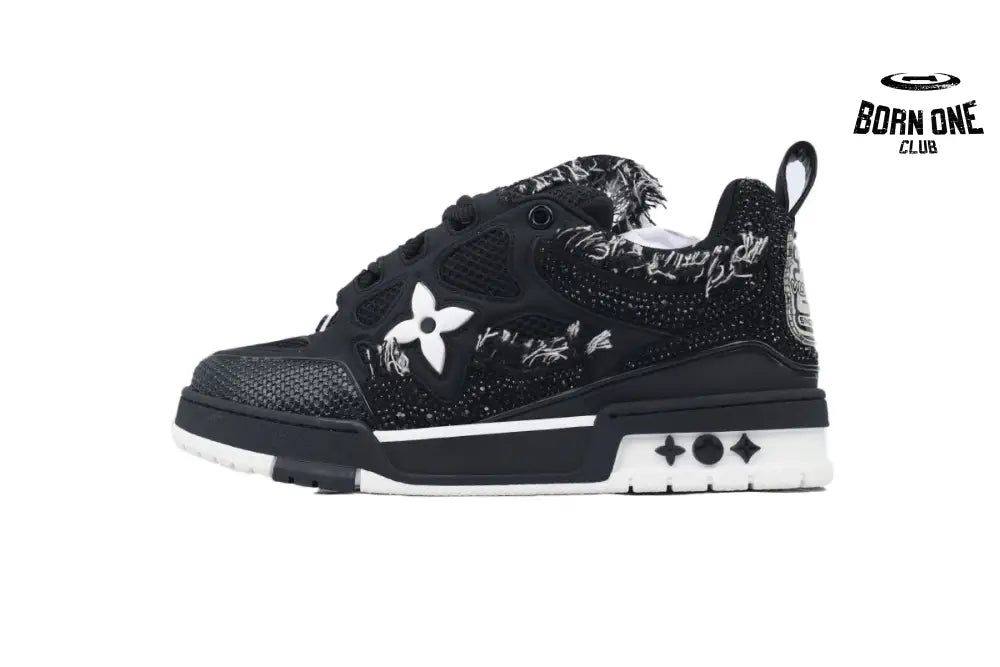 Louis Vuitton LV Skate Sneaker Horse Hair Black Diamond