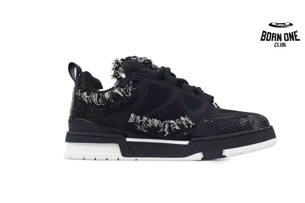 Louis Vuitton LV Skate Sneaker Horse Hair Black Diamond