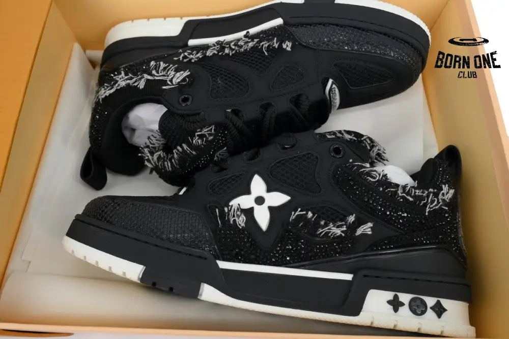 Louis Vuitton LV Skate Sneaker Horse Hair Black Diamond