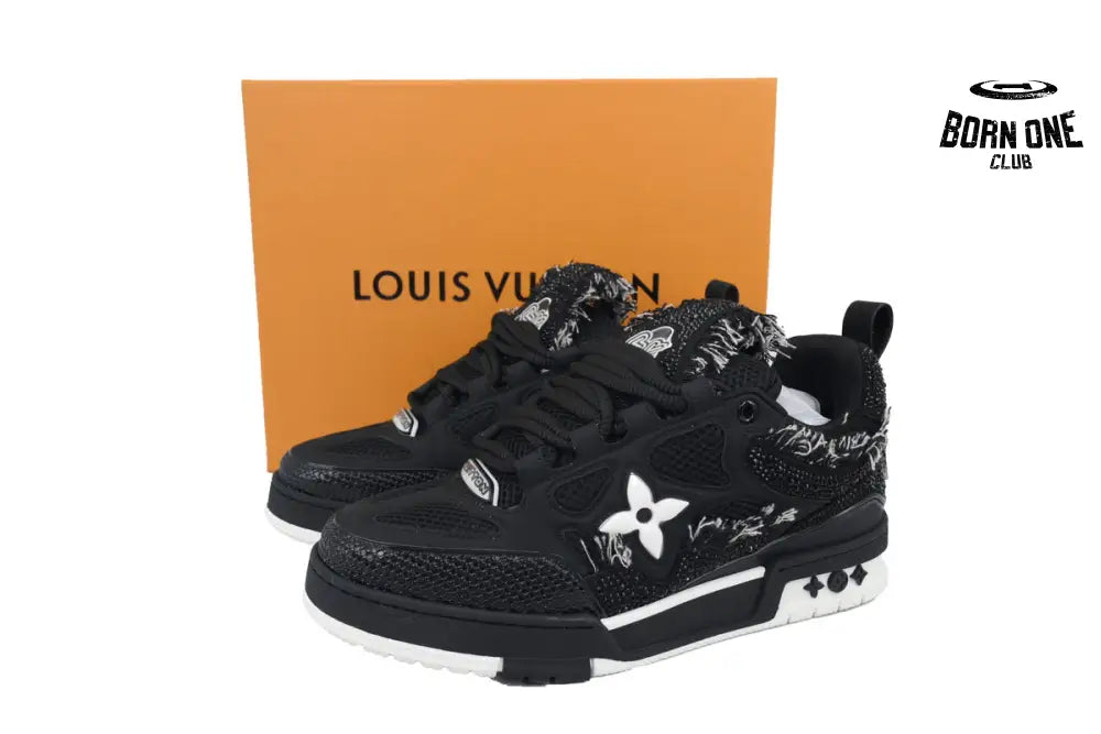 Louis Vuitton LV Skate Sneaker Horse Hair Black Diamond
