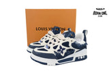 Louis Vuitton LV Skate Sneaker Horse Hair Blue Diamond
