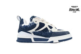 Louis Vuitton LV Skate Sneaker Horse Hair Blue Diamond