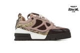 Louis Vuitton LV Skate Sneaker Khaki Colored Rhinestone
