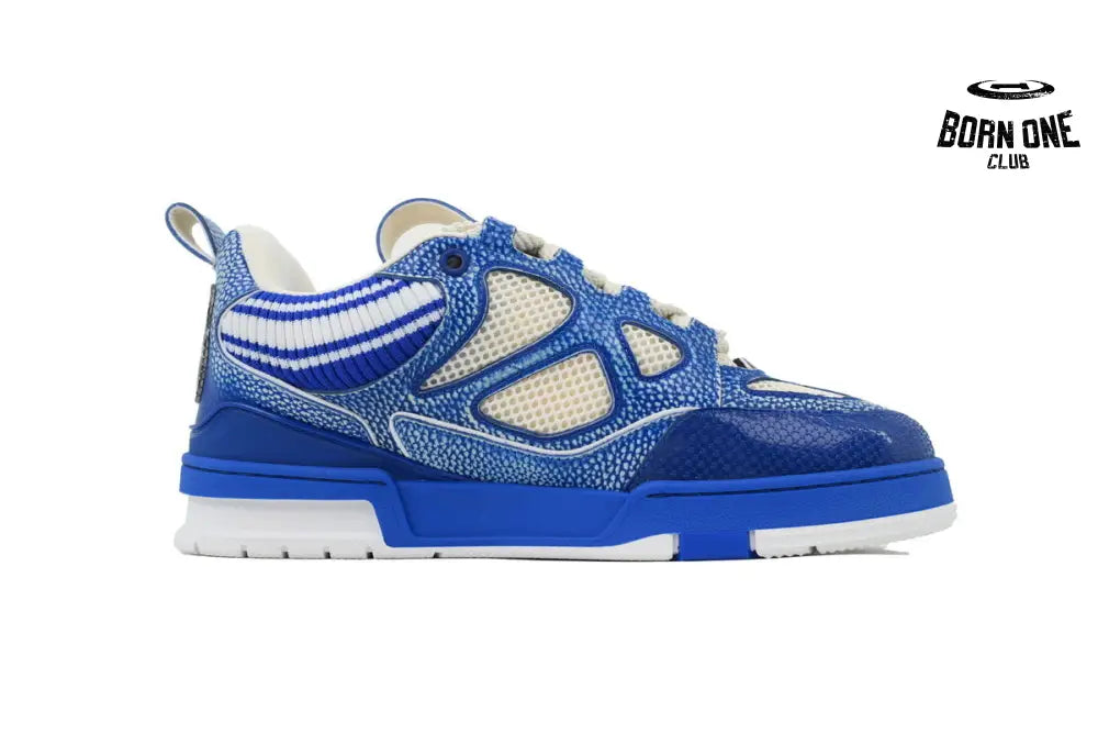 Louis Vuitton LV Skate Sneaker Knitted Collar Blue 1AHSXP