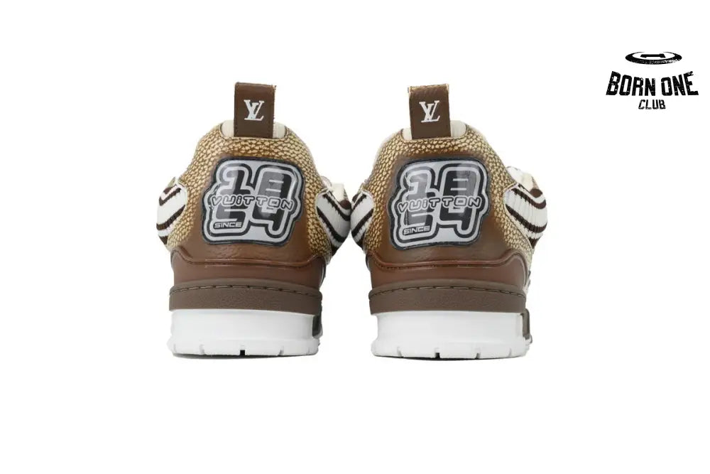 Louis Vuitton LV Skate Sneaker Knitted Collar khaki 1AHSWN