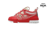 Louis Vuitton LV Skate Sneaker Knitted Collar Red 1AHSVL