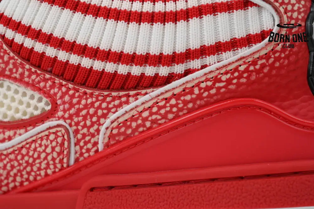 Louis Vuitton LV Skate Sneaker Knitted Collar Red 1AHSVL