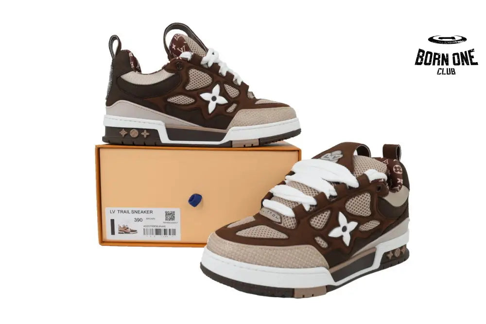 Louis Vuitton LV Skate Sneaker White Brown