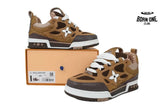 Louis Vuitton LV Skate Sneaker White Brown With Rhinestones