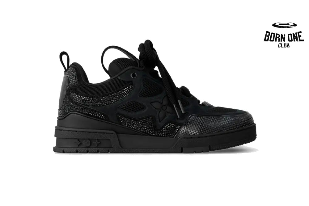 Louis Vuitton Skate Low Top Skateboard Shoes Black 1ADHHC