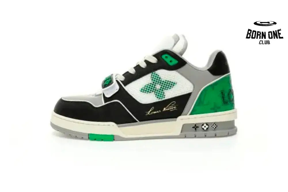 Louis Vuitton Trainer Black / Green / Grey
