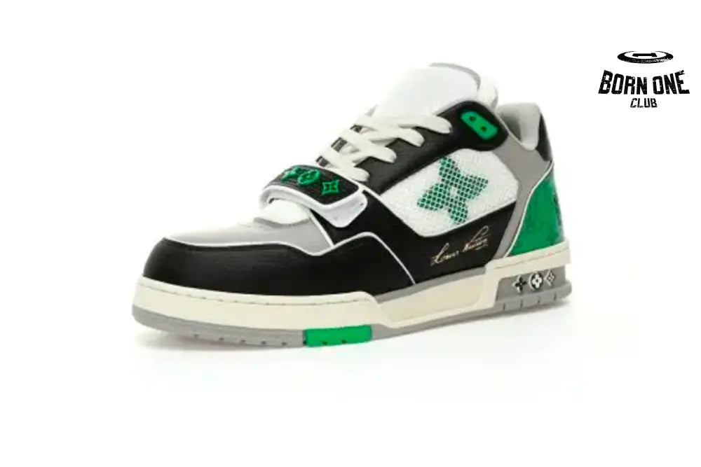 Louis Vuitton Trainer Black / Green / Grey