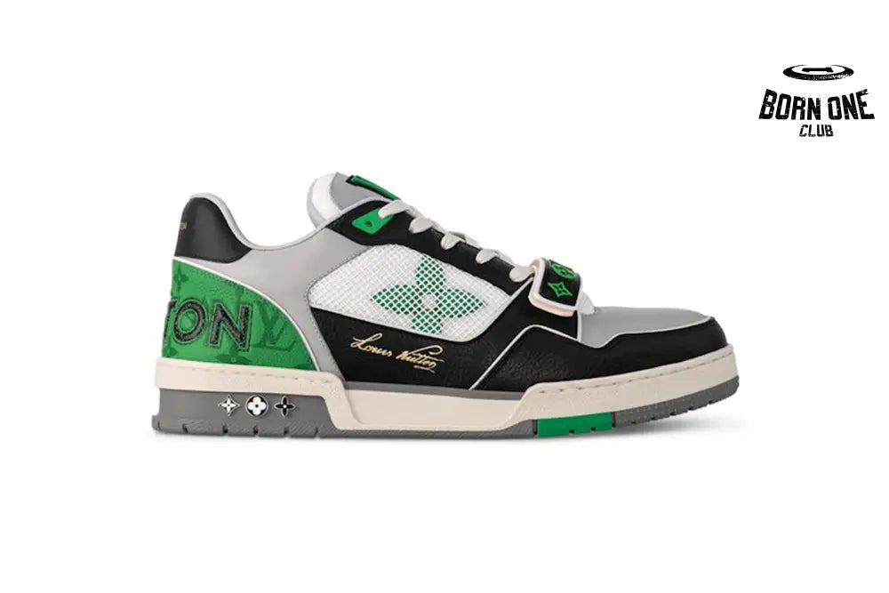 Louis Vuitton Trainer Black / Green / Grey