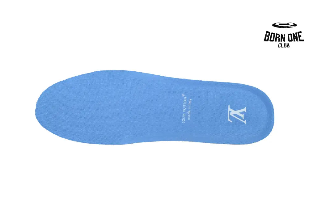 Louis Vuitton Trainer Blue Lychee Patent Leather