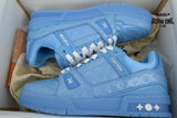 Louis Vuitton Trainer Blue Lychee Patent Leather