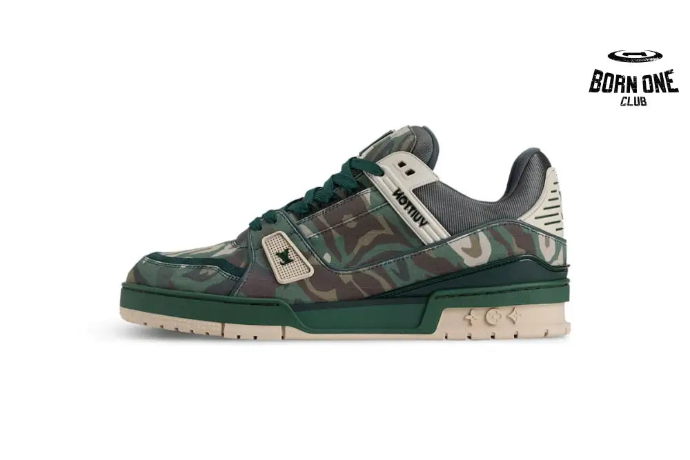 Louis Vuitton Trainer Camouflage Green 1AIKP0
