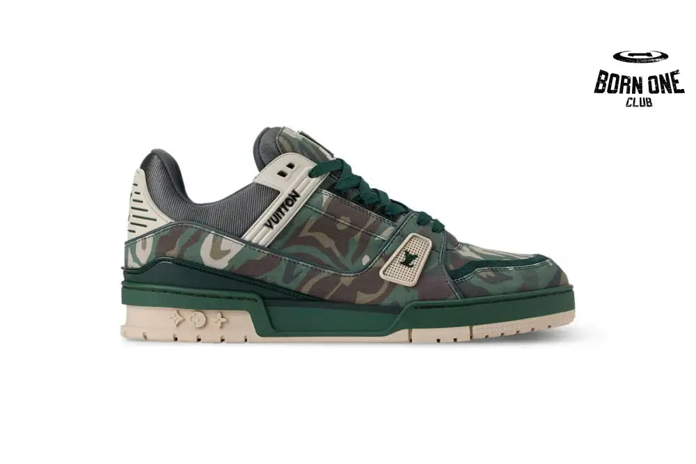 Louis Vuitton Trainer Camouflage Green 1AIKP0
