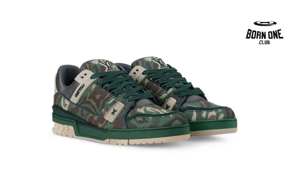 Louis Vuitton Trainer Camouflage Green 1AIKP0