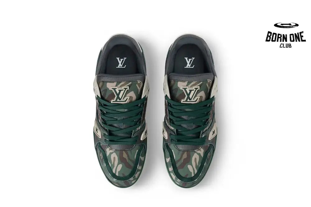 Louis Vuitton Trainer Camouflage Green 1AIKP0