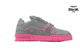 Louis Vuitton Trainer Dark Gray Color Printing