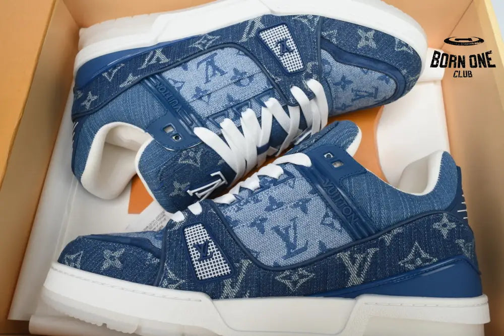 Louis Vuitton Trainer Denim Blue