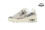 Louis Vuitton Trainer Grey White Grid