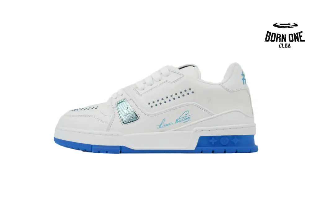 Louis Vuitton Trainer Ocean Blue Rivets