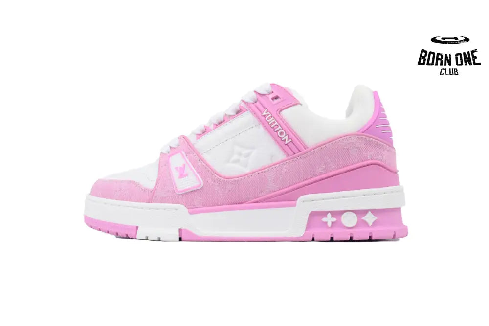 Louis Vuitton Trainer White Pink Cowboy