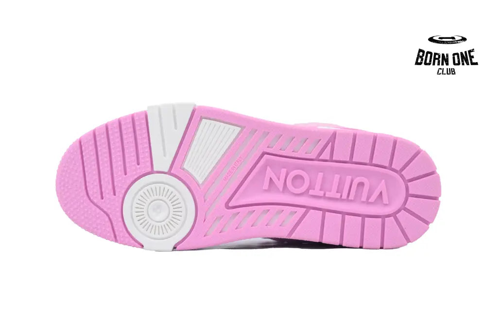 Louis Vuitton Trainer White Pink Cowboy