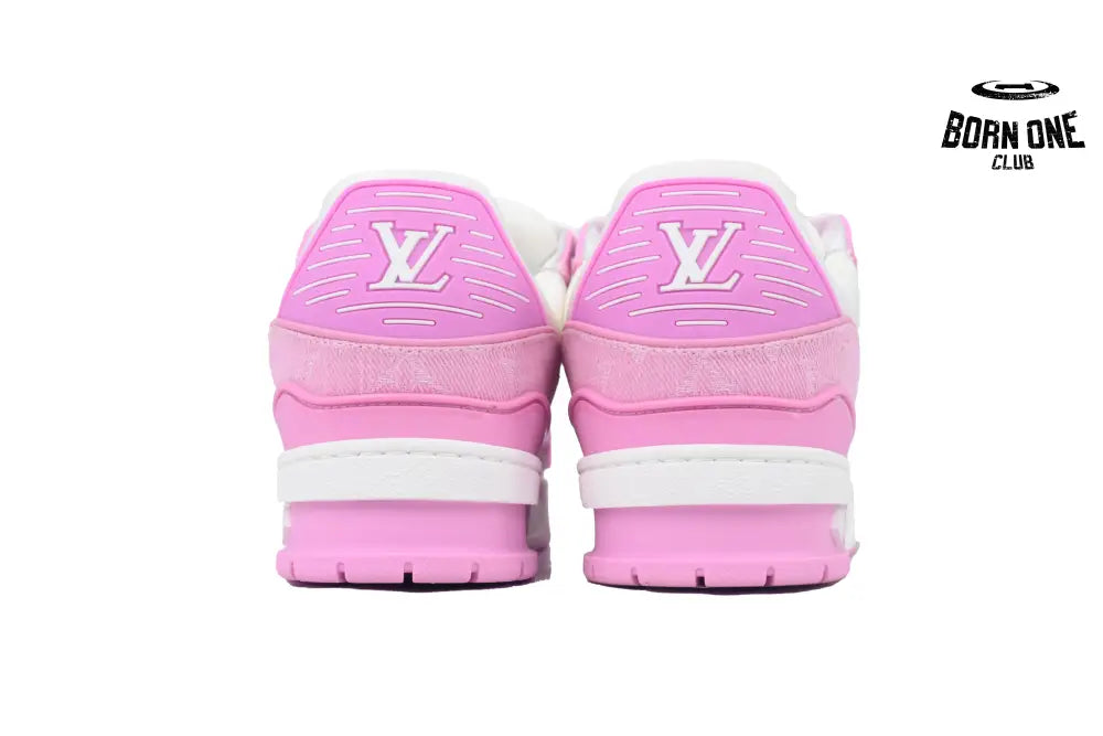 Louis Vuitton Trainer White Pink Cowboy
