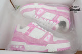 Louis Vuitton Trainer White Pink Cowboy